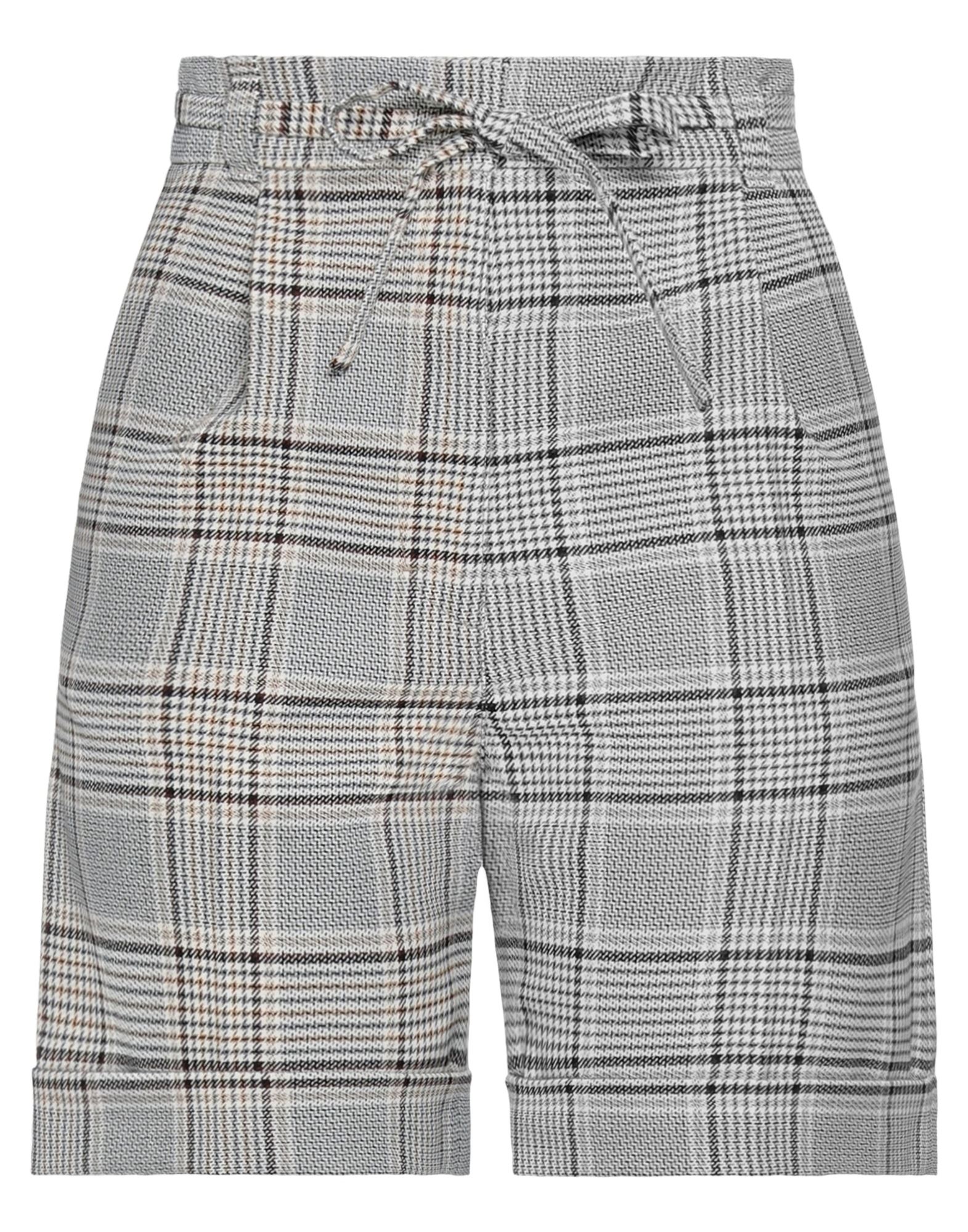 Baum Und Pferdgarten Woman Shorts & Bermuda Shorts Light Grey Size 10 Polyester, Viscose, Elastane