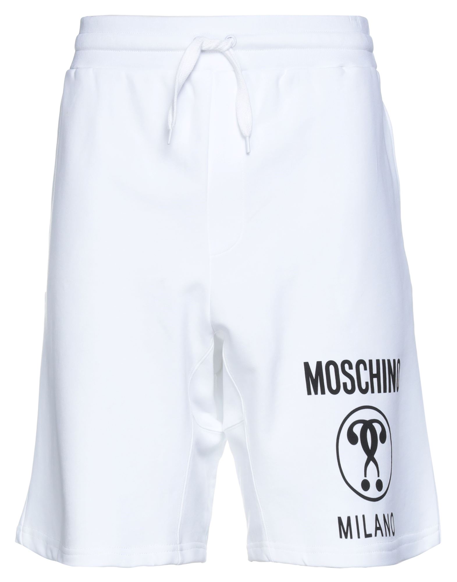 Moschino Man Shorts & Bermuda Shorts White Size 36 Cotton In White