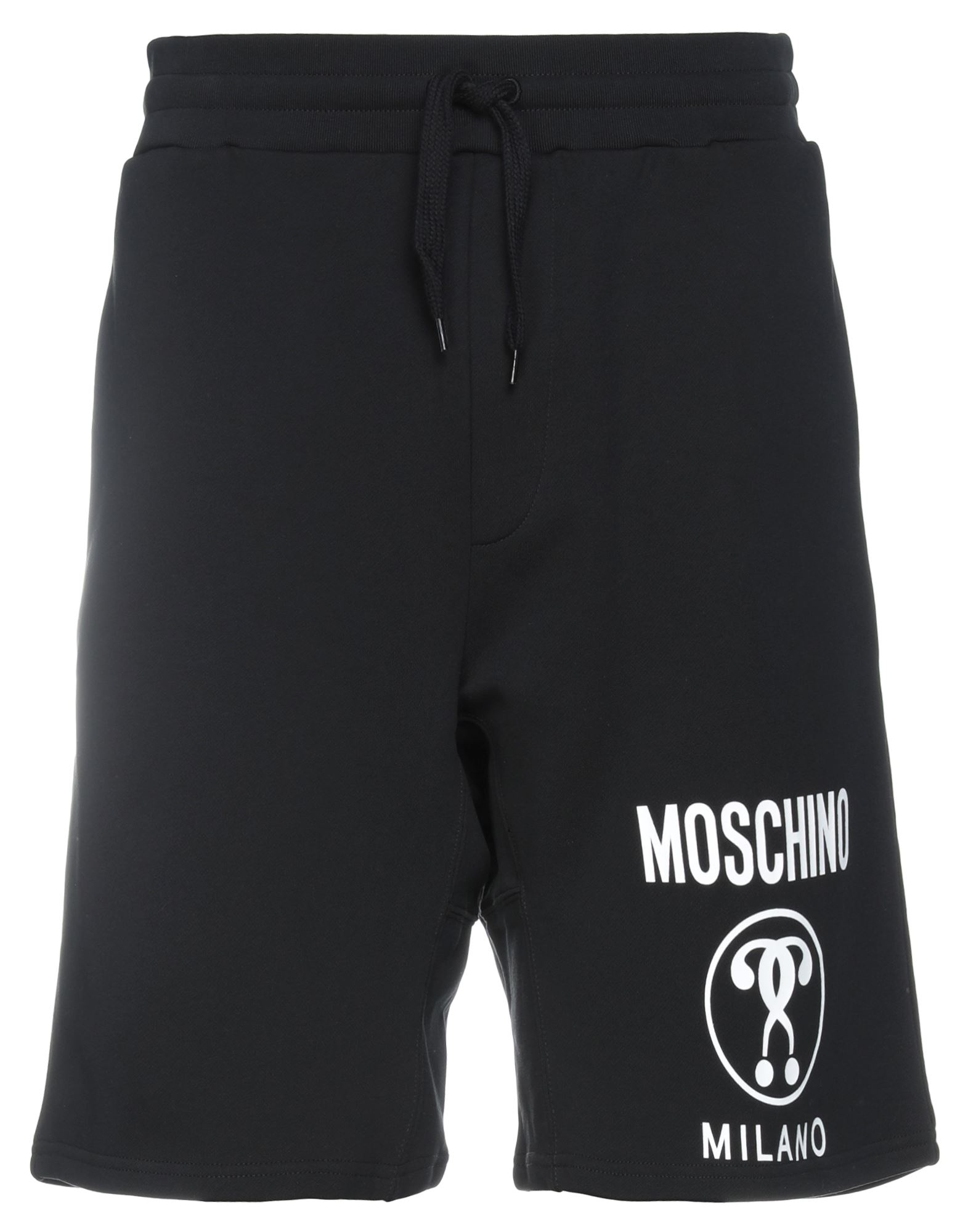 Moschino Mens Black Cotton Shorts In Black