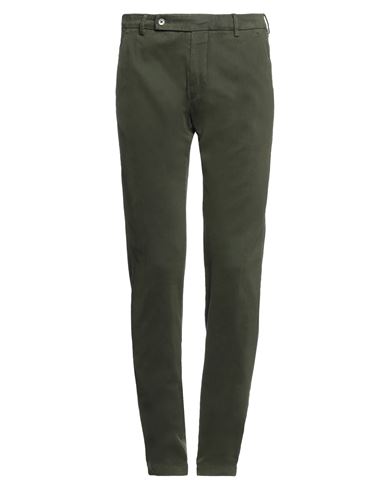 Berwich Man Pants Military Green Size 30 Cotton, Elastane