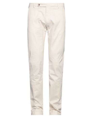 Berwich Man Pants Beige Size 34 Cotton, Lyocell, Elastane In White