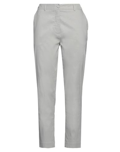 Pierantonio Gaspari Woman Pants Light Grey Size 8 Viscose, Linen, Polyamide, Elastane