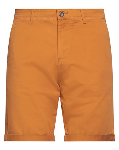 Jack & Jones Jjibowie Jjshorts Solid Sa Sts Man Shorts & Bermuda Shorts Mandarin Size M Cotton, Elas In Brown
