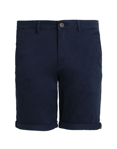 Shop Jack & Jones Jjibowie Jjshorts Solid Sa Sts Man Shorts & Bermuda Shorts Navy Blue Size Xl Cotton, El