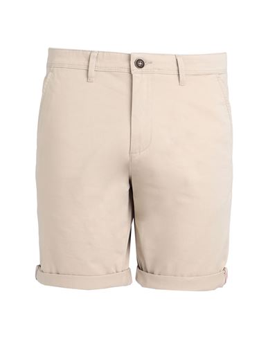 Shop Jack & Jones Jjibowie Jjshorts Solid Sa Sts Man Shorts & Bermuda Shorts Beige Size Xxl Cotton, Elast