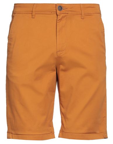 Jack & Jones Jjibowie Jjshorts Solid Sa Sts Man Shorts & Bermuda Shorts Mandarin Size M Cotton, Elas In Brown