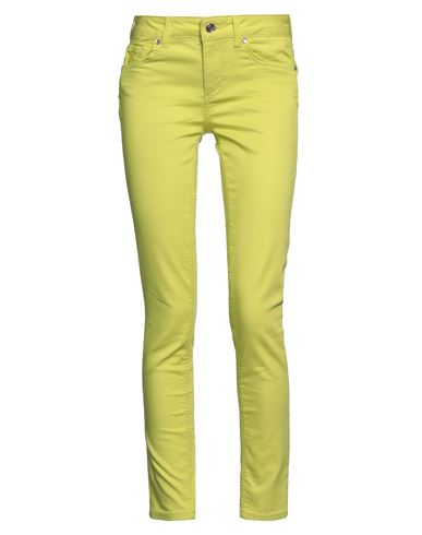 Liu •jo Woman Pants Yellow Size 26w-30l Cotton, Polyester, Elastane