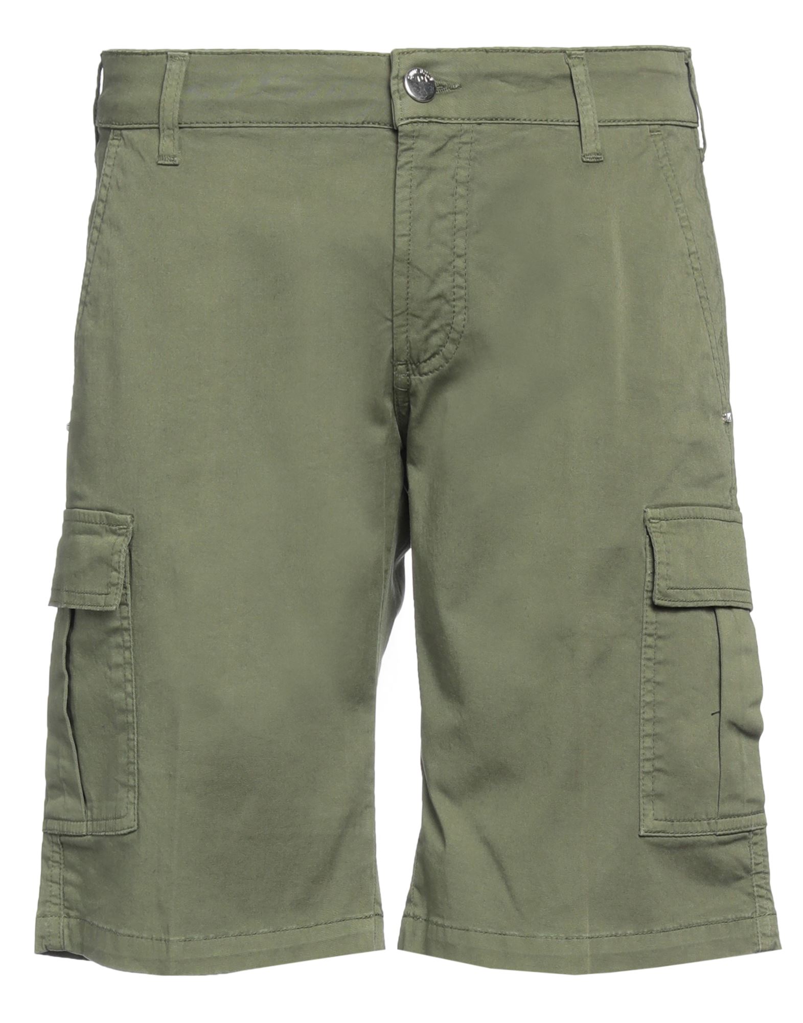 Coroglio By Entre Amis Man Shorts & Bermuda Shorts Military Green Size 31 Cotton, Elastane