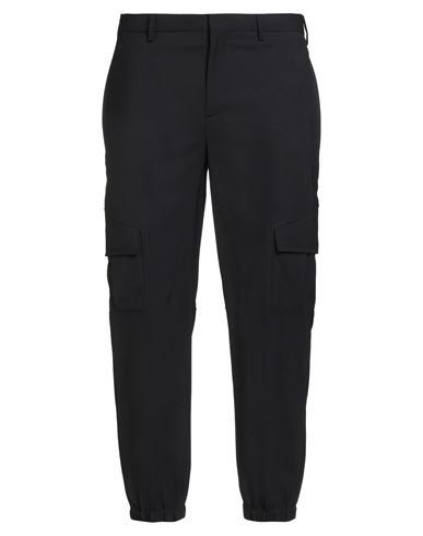 Neil Barrett Man Pants Navy Size 32 Polyester, Virgin Wool, Elastane In Blue