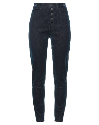 Dondup Woman Pants Navy Blue Size 28 Cotton, Polyester, Polyamide, Elastane
