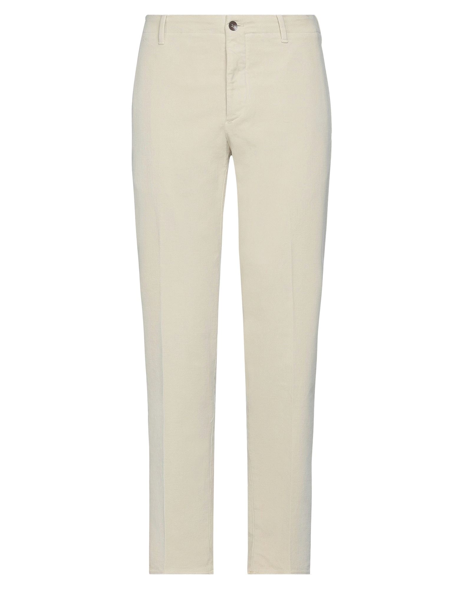 Shop Siviglia White Man Pants Beige Size 36 Cotton, Elastane