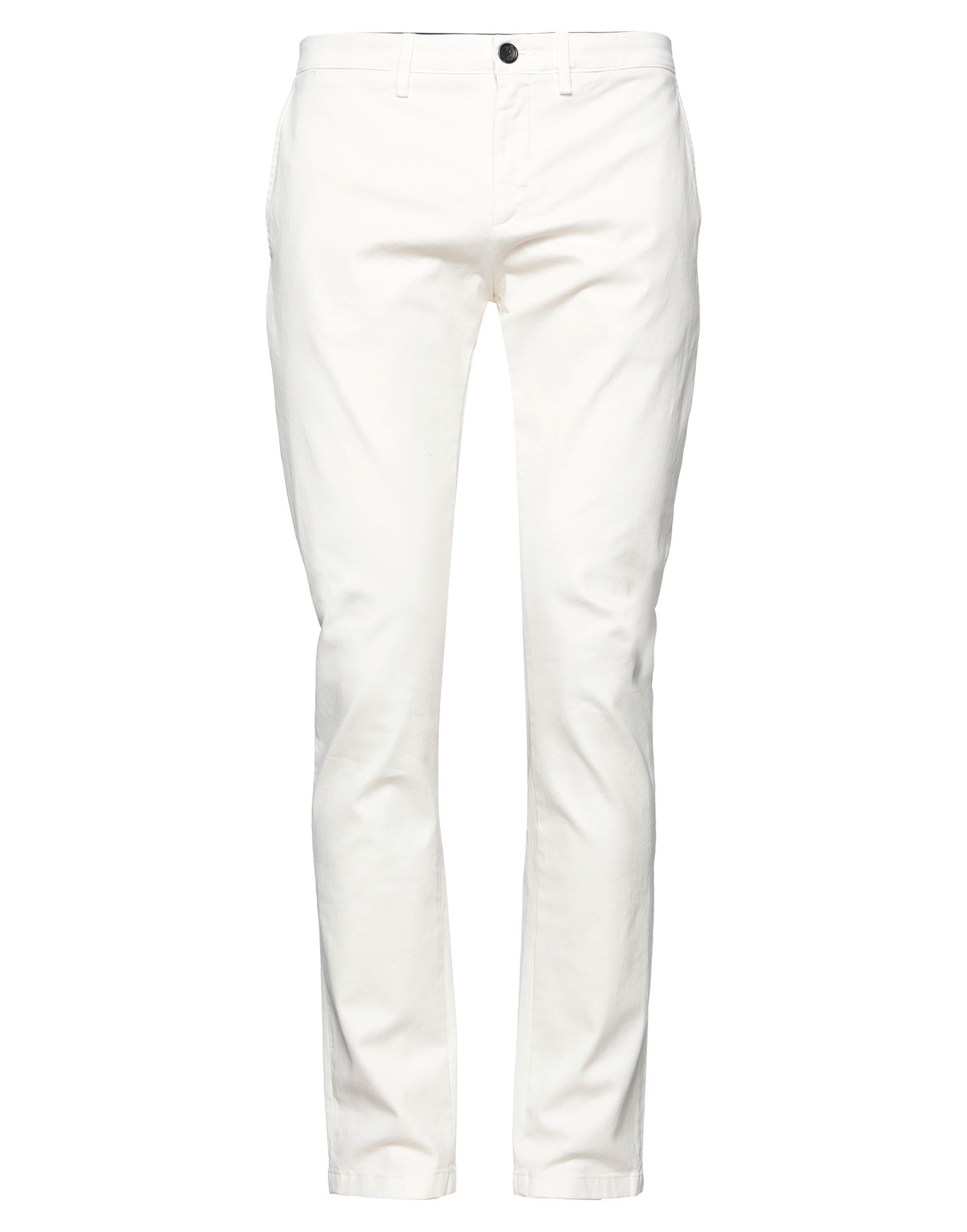 Department 5 Man Pants Ivory Size 35 Cotton, Elastane In White