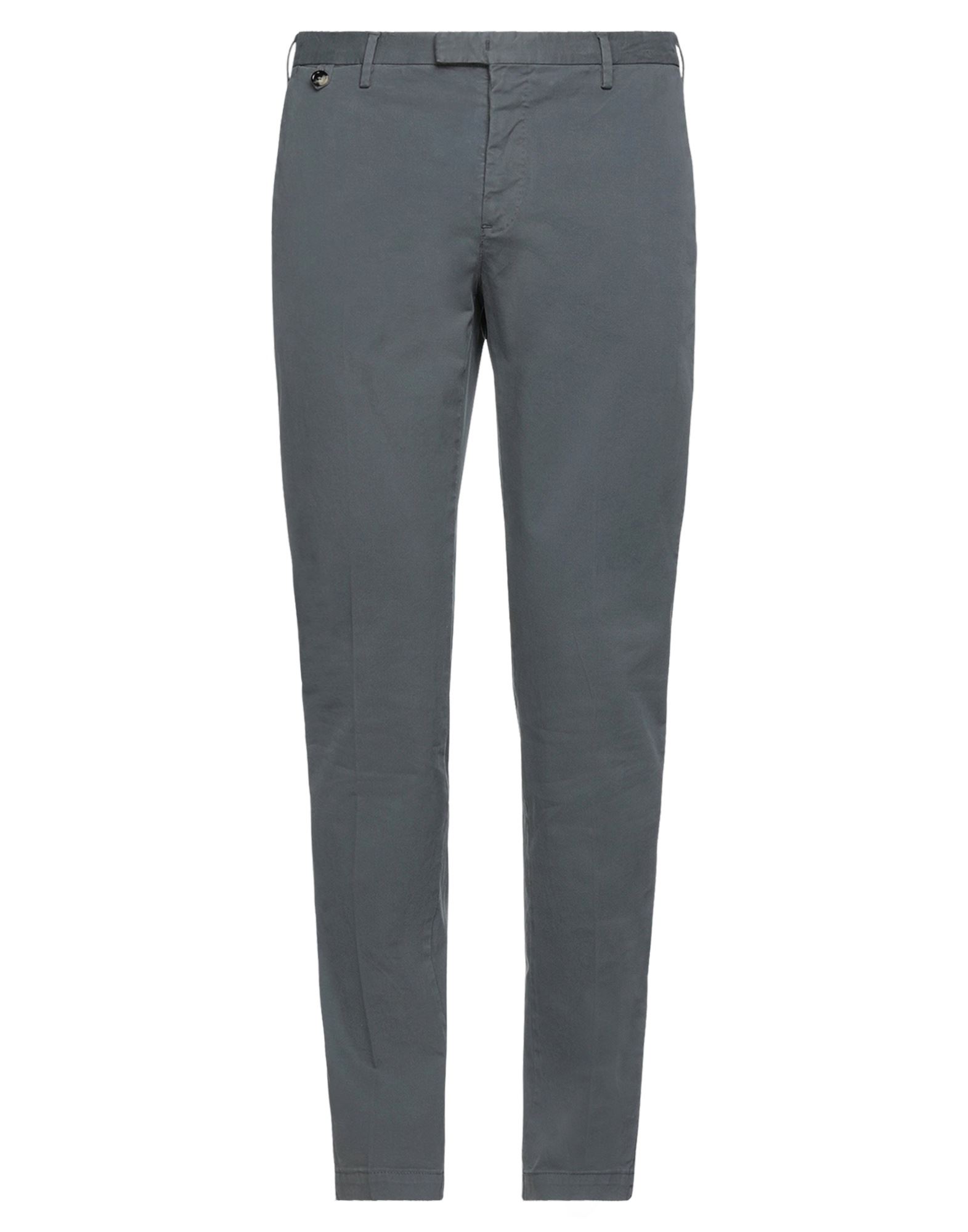 40/56 PT Pantaloni Torino New Gray Solid Pants Extra Slim