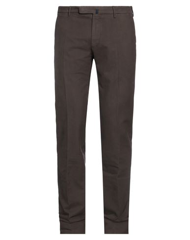 Incotex Man Pants Dark Brown Size 32 Cotton, Elastane