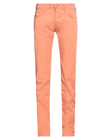 Jacob Cohёn Man Pants Apricot Size 29 Cotton, Elastane In Orange