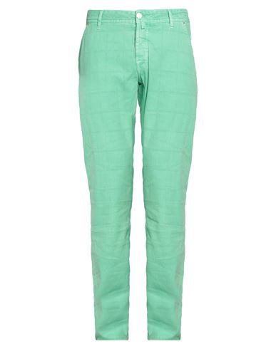 Jacob Cohёn Man Pants Emerald Green Size 30 Cotton, Lyocell, Elastane In Green