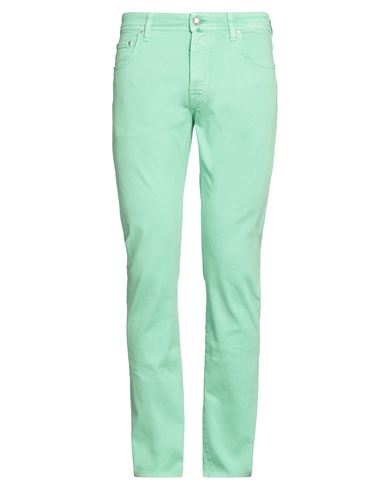 Jacob Cohёn Man Pants Emerald Green Size 30 Cotton, Lyocell, Elastane In Green