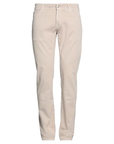 JACOB COHЁN JACOB COHЁN MAN PANTS BEIGE SIZE 34 COTTON, ELASTANE