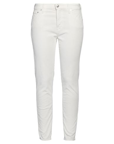 Shop Jacob Cohёn Woman Pants White Size 29 Cotton, Modal, Elastane