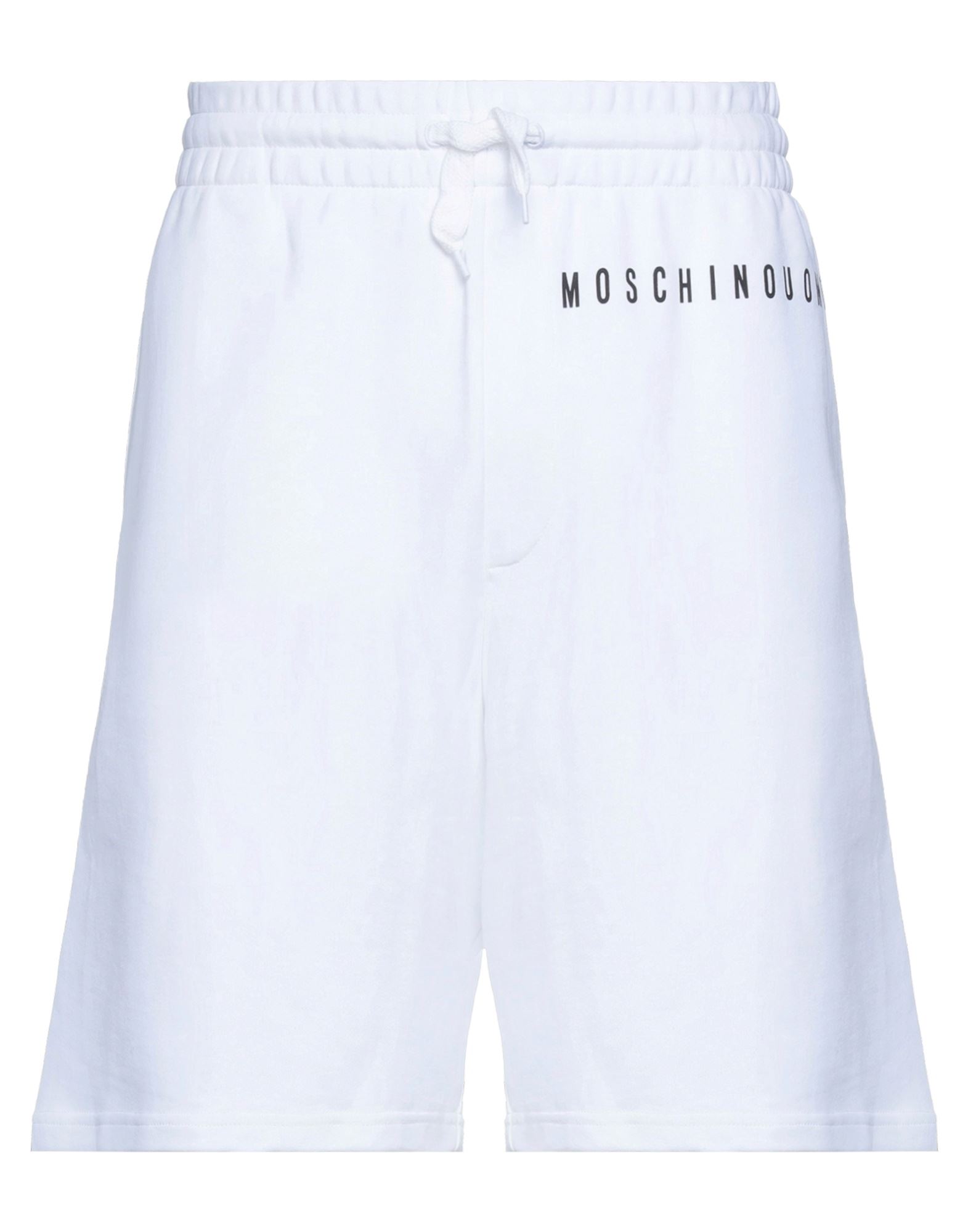 Moschino Man Shorts & Bermuda Shorts White Size 32 Cotton