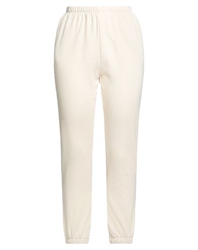 Ragdoll Woman Pants Cream Size L Cotton, Polyester, Modal In White