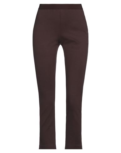 Liviana Conti Woman Leggings Chocolate Brown Size 2 Viscose, Polyamide, Elastane In Brown