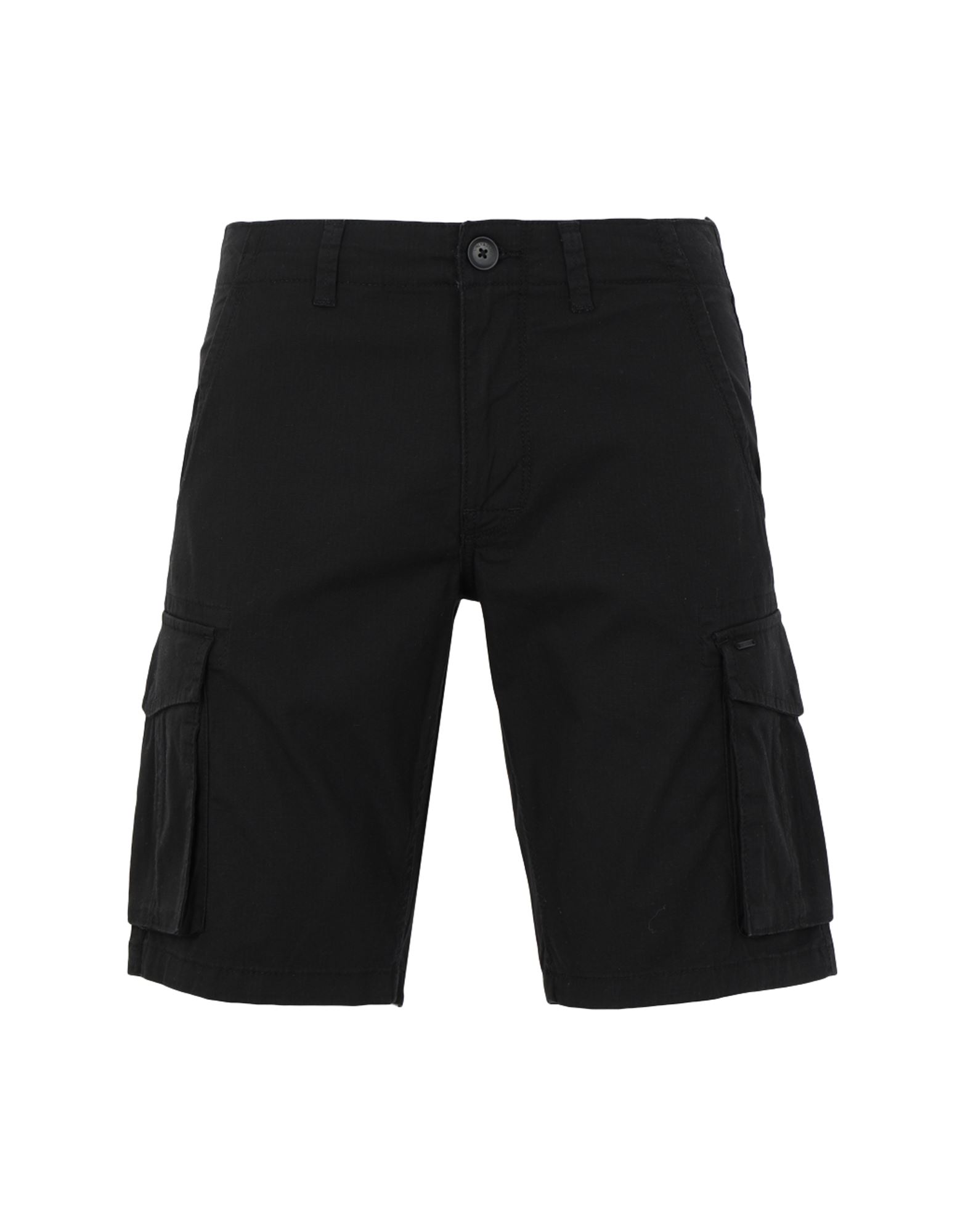 Only & Sons Man Shorts & Bermuda Shorts Black Size S Cotton, Elastane