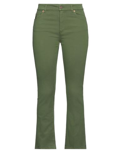 Avantgar Denim By European Culture Woman Pants Green Size 27 Cotton, Polyester, Rubber