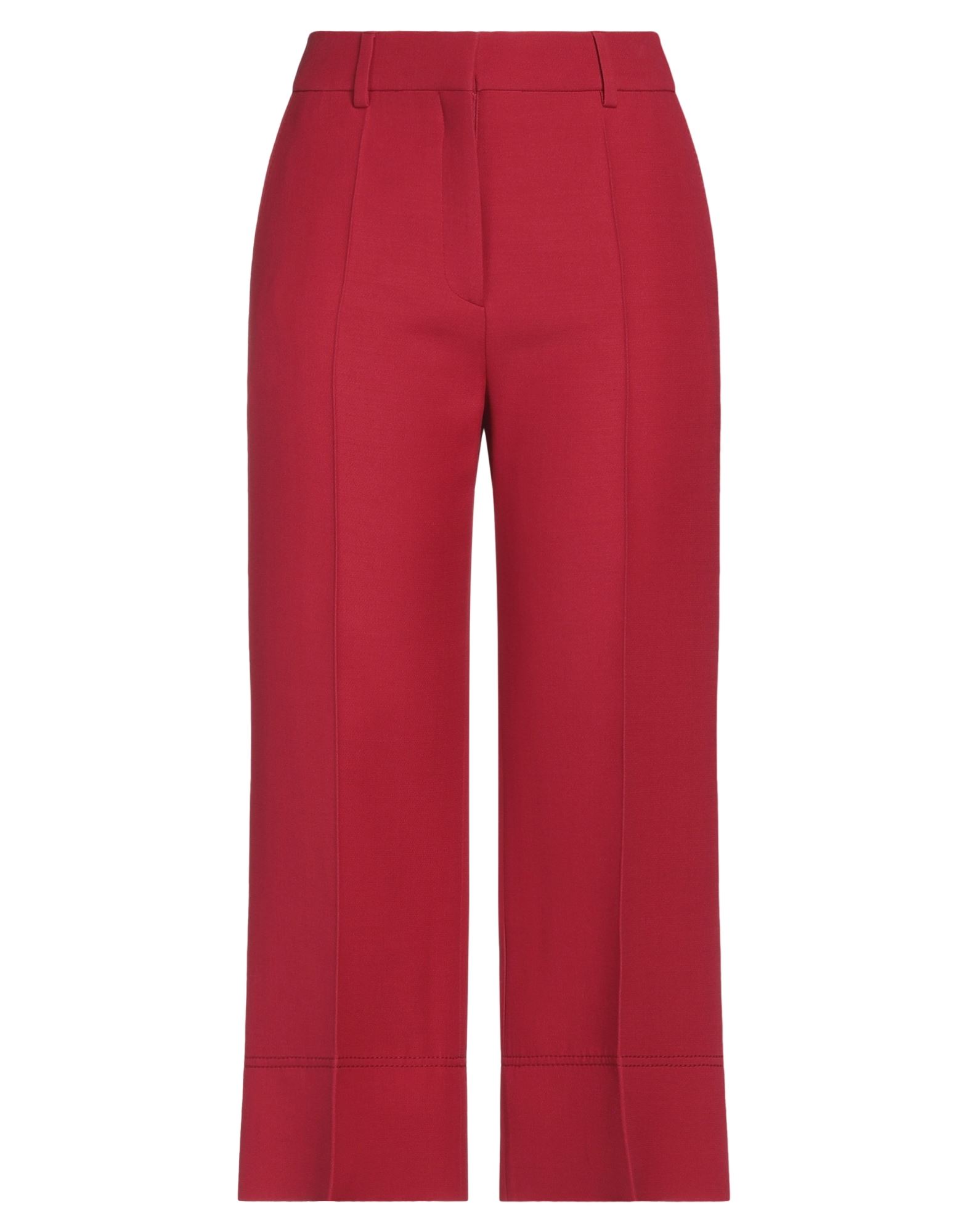 Valentino Garavani Woman Pants Brick Red Size 4 Virgin Wool, Silk