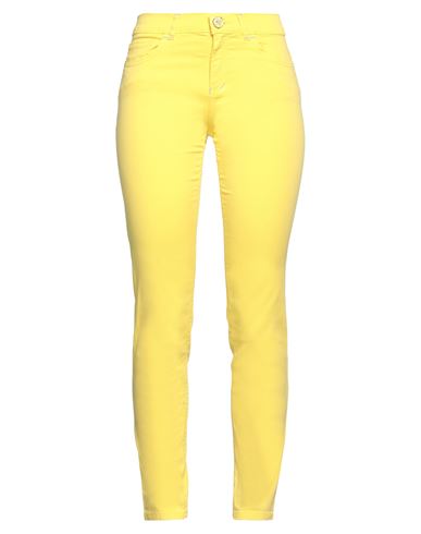 Elisa Cavaletti By Daniela Dallavalle Woman Pants Yellow Size 6 Cotton, Elastane