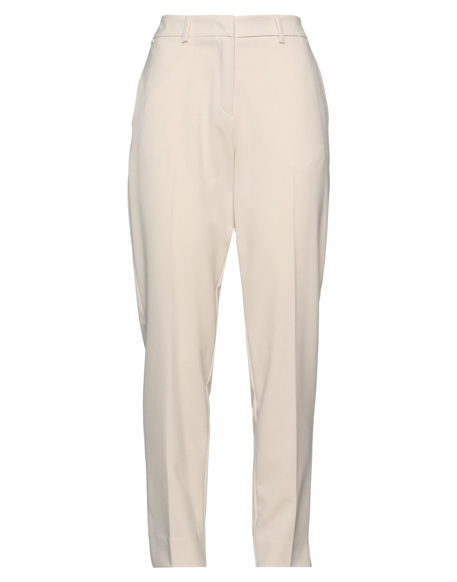 Shop Kaos Woman Pants Ivory Size 2 Polyester, Viscose, Elastane In White