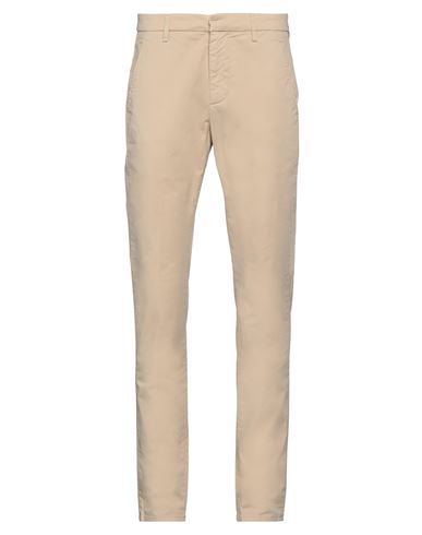 Shop Dondup Man Pants Beige Size 29 Cotton, Elastane