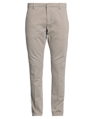 Shop Dondup Man Pants Dove Grey Size 28 Cotton, Elastane