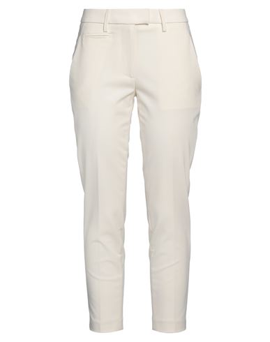 Dondup Woman Pants Ivory Size 29 Polyester, Virgin Wool, Elastane In White