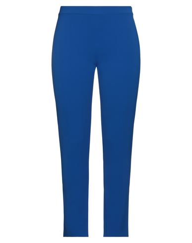 Moschino Woman Pants Bright Blue Size 10 Polyester, Polyurethane