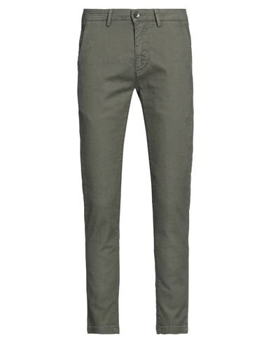 Shop Yan Simmon Man Pants Military Green Size 28 Cotton, Polyester, Elastane
