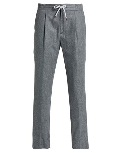 Brunello Cucinelli Man Pants Lead Size 36 Virgin Wool In Gray