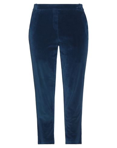 Kiltie Woman Pants Blue Size 14 Cotton, Viscose, Elastane