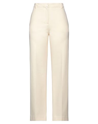 Jucca Woman Pants Cream Size 8 Viscose, Polyamide, Elastane In White