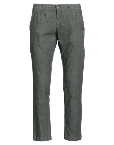 Exibit Man Pants Military Green Size 30 Cotton, Polyester, Elastane In Green