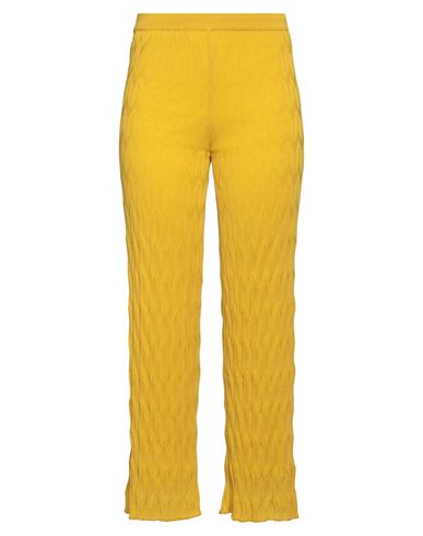 M Missoni Woman Pants Ocher Size 10 Viscose, Cotton, Polyamide In Yellow