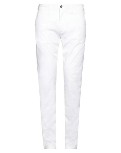 LIU •JO MAN LIU •JO MAN MAN PANTS OFF WHITE SIZE 42 LINEN, COTTON, ELASTANE