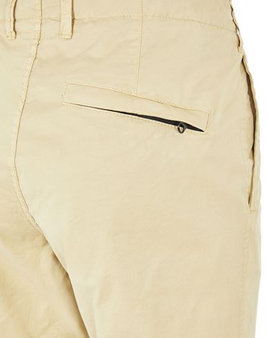 Stone Island Stretch Cotton Gabardine Cargo Pants Plaster