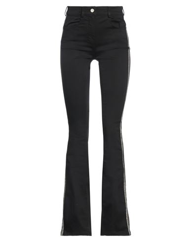Liu •jo Woman Pants Black Size Xxs Cotton, Polyester, Elastane