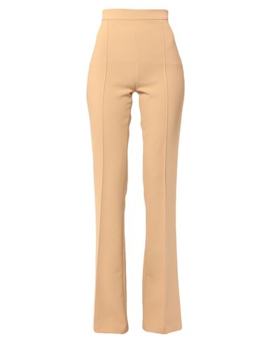 Elisabetta Franchi Woman Pants Camel Size 10 Polyester, Elastane