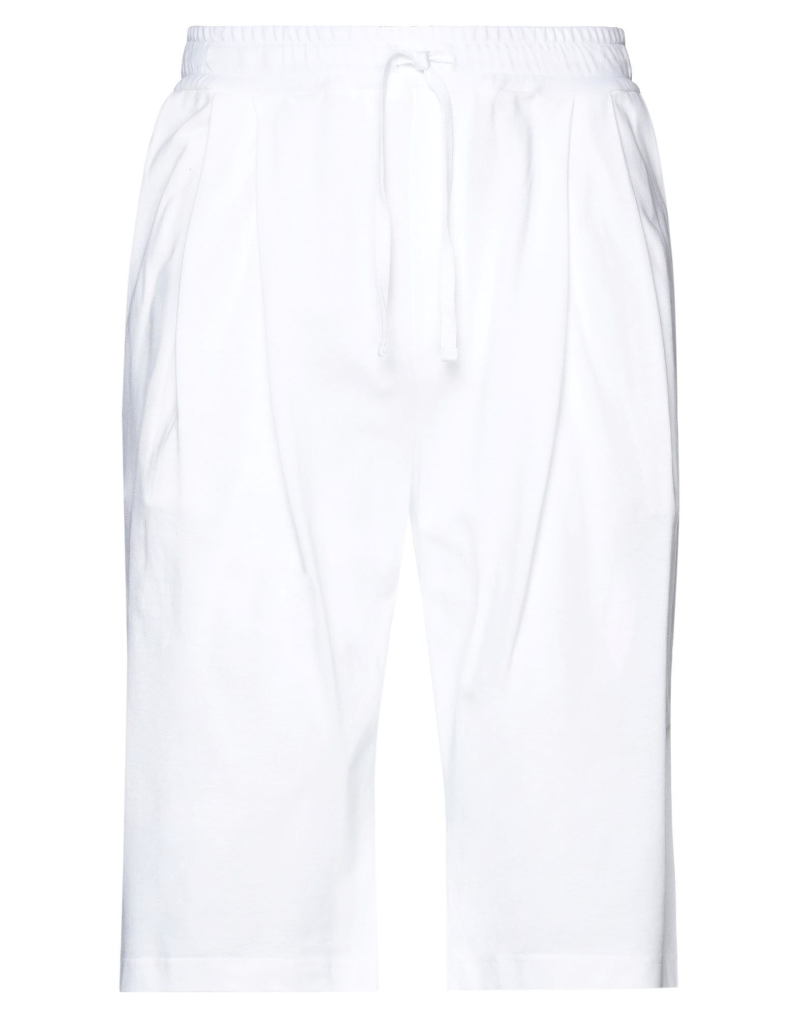 Dolce & Gabbana Man Shorts & Bermuda Shorts White Size 34 Cotton, Viscose