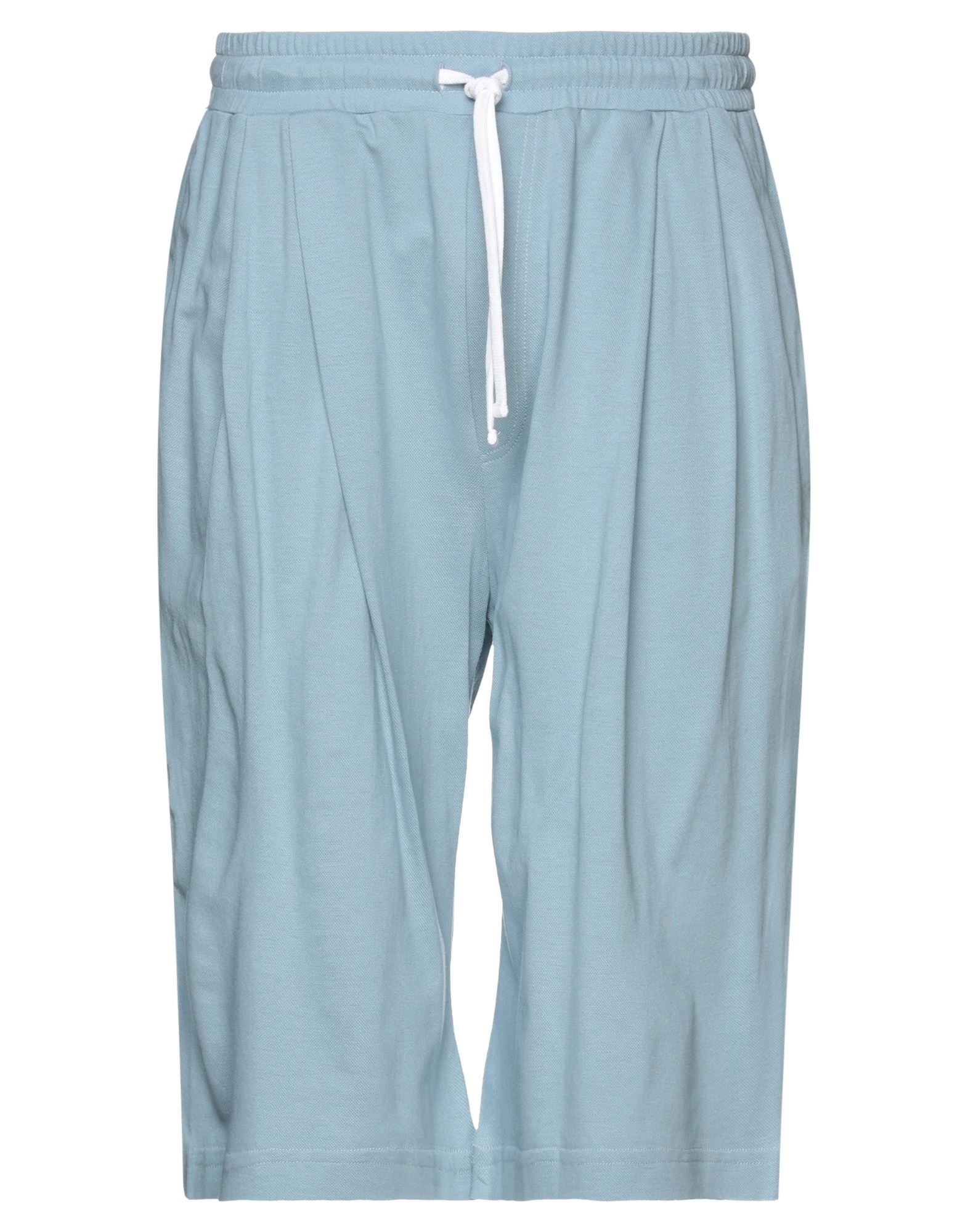 Dolce & Gabbana Man Shorts & Bermuda Shorts Pastel Blue Size 32 Cotton, Viscose