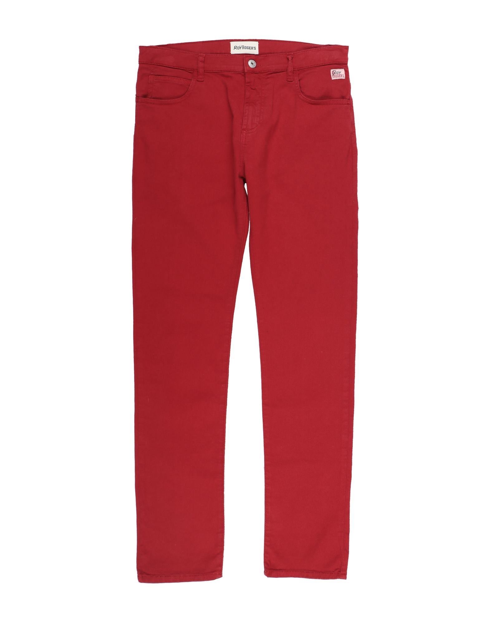 Roy Rogers Kids' Roÿ Roger's Toddler Boy Pants Red Size 6 Cotton, Elastane