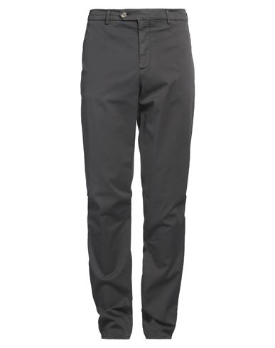 Brunello Cucinelli Man Pants Lead Size 40 Cotton, Elastane In Grey