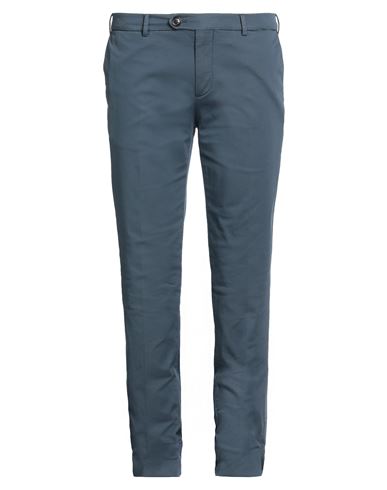 Brunello Cucinelli Mens Blue Cotton Pants In Green